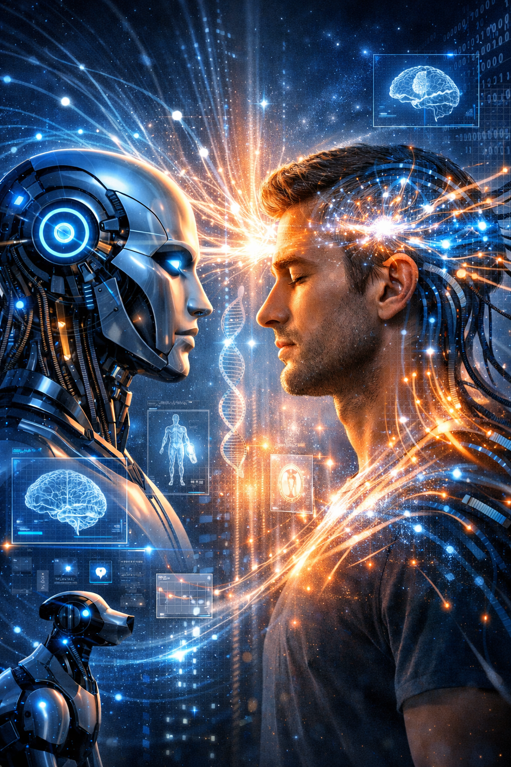 Human+machine evolution