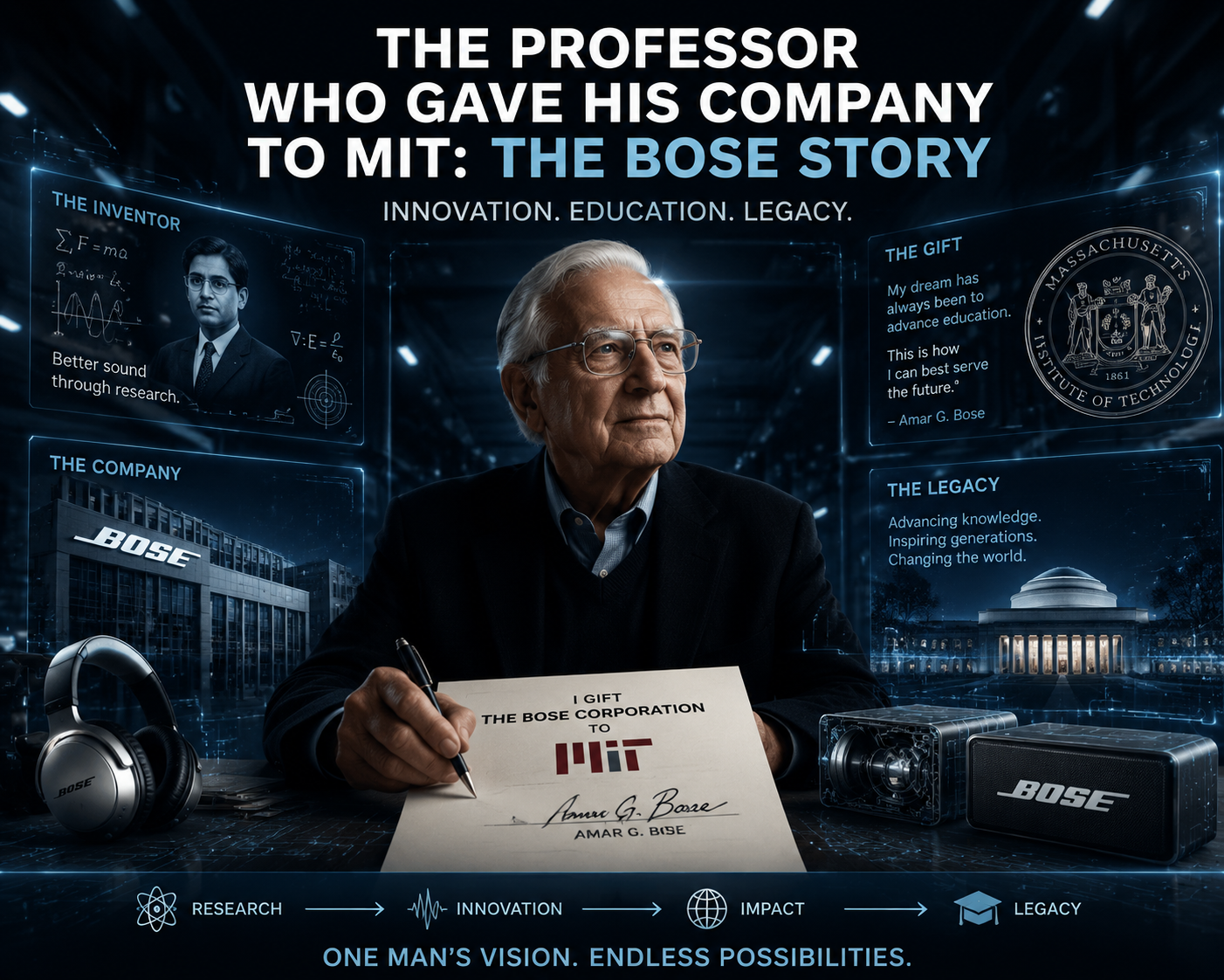 The Professor Who Gave His Company to MIT: The Bose Story
